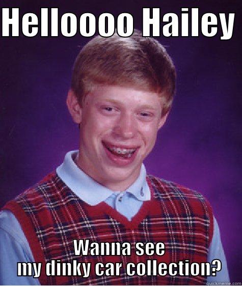 HELLOOOO HAILEY  WANNA SEE MY DINKY CAR COLLECTION? Bad Luck Brian