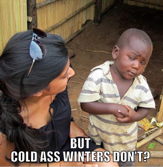  BUT COLD ASS WINTERS DON'T? Skeptical Third World Kid