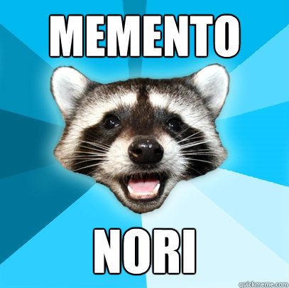 Memento Nori  Lame Pun Coon