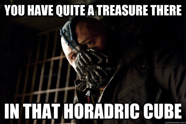 You have quite a treasure there in that horadric cube  Academy Bane