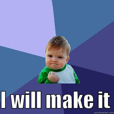  I WILL MAKE IT Success Kid
