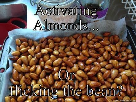 ACTIVATING ALMONDS... OR FLICKING THE BEAN? Misc