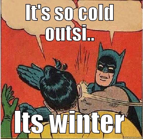 IT'S SO COLD OUTSI.. ITS WINTER Batman Slapping Robin