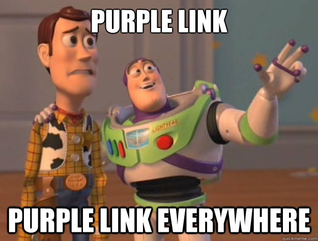 Purple Link Purple link everywhere - Purple Link Purple link everywhere  Sunburns Everywhere