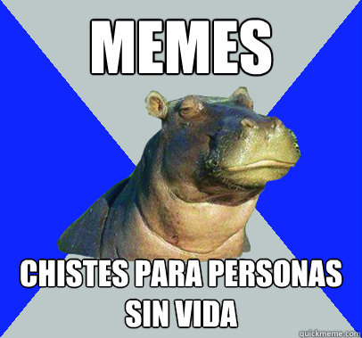 memes chistes para personas sin vida  Skeptical Hippo