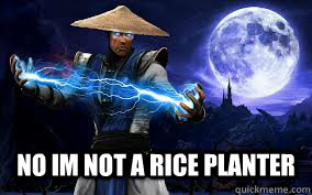 No IM not a rice planter - No IM not a rice planter  Raiden