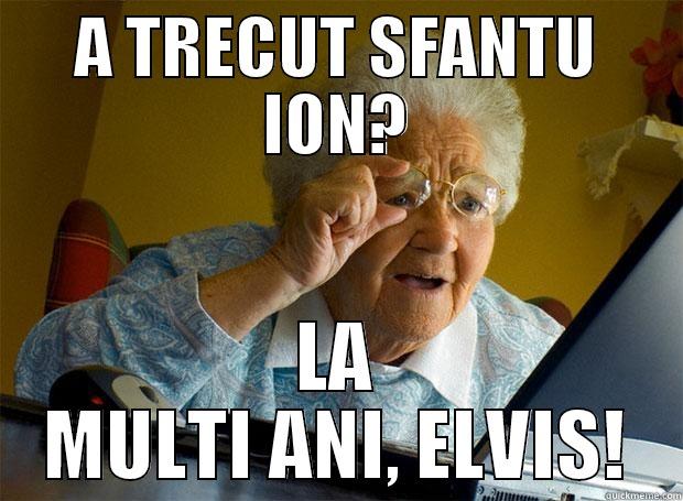 HPB ELVIS - A TRECUT SFANTU ION? LA MULTI ANI, ELVIS! Grandma finds the Internet