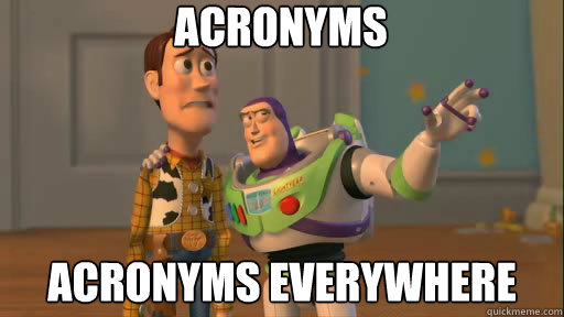 acronyms acronyms everywhere - acronyms acronyms everywhere  Everywhere