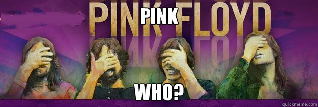 pink who? - pink who?  Pink Floyd Facepalm