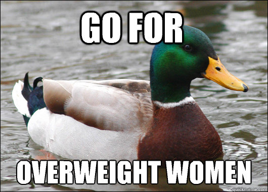 Go for Overweight women  Actual Advice Mallard