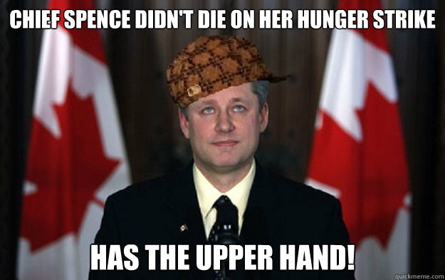 chief spence didn't die on her hunger strike  Has the upper hand! - chief spence didn't die on her hunger strike  Has the upper hand!  Scumbag Canadians