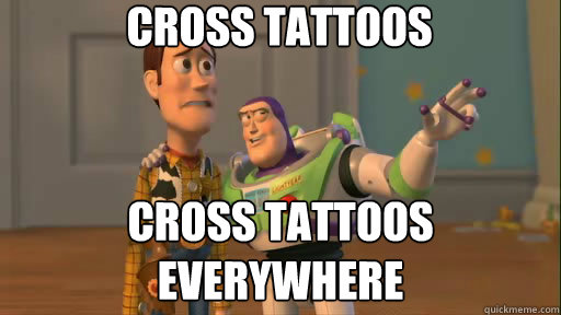Cross tattoos Cross tattoos everywhere  Everywhere