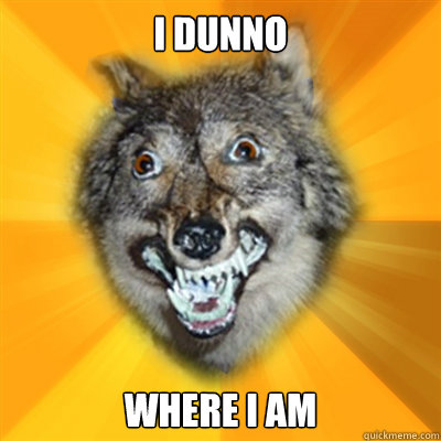 I DUNNO WHERE I AM - I DUNNO WHERE I AM  Retarded Wolf