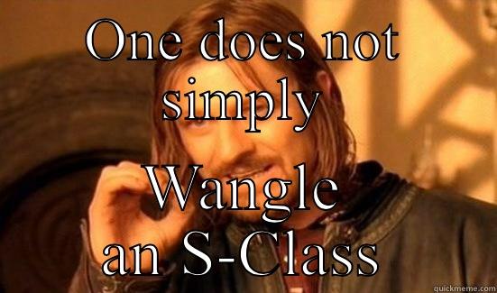 ONE DOES NOT SIMPLY WANGLE AN S-CLASS Boromir