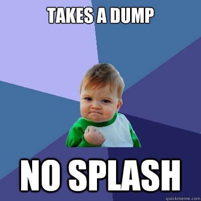 TAKES A DUMP NO SPLASH  Success Kid