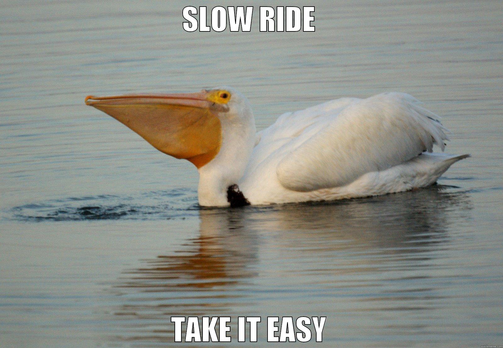 SLOW RIDE TAKE IT EASY Misc