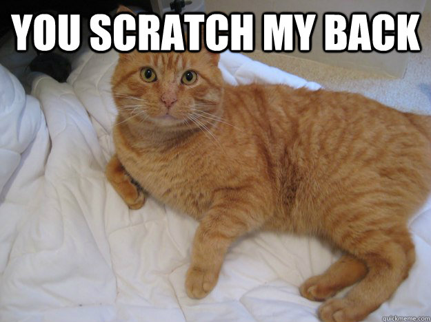 YOU SCRATCH MY BACK   