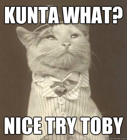 KUNTA WHAT? NICE TRY TOBY  Aristocat