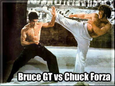 Bruce GT vs Chuck Forza  Bruce Lee vs Chuck Norris