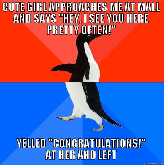 CUTE GIRL APPROACHES ME AT MALL AND SAYS 