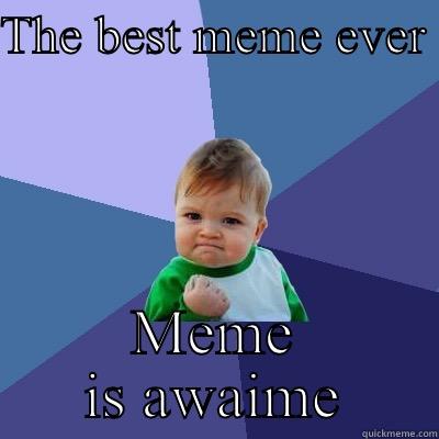 THE BEST MEME EVER  MEME IS AWAIME Success Kid