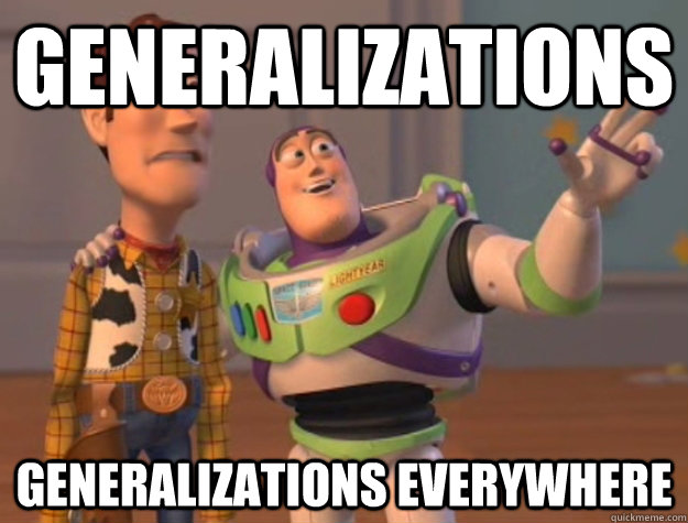 Generalizations Generalizations Everywhere - Generalizations Generalizations Everywhere  Buzz Lightyear