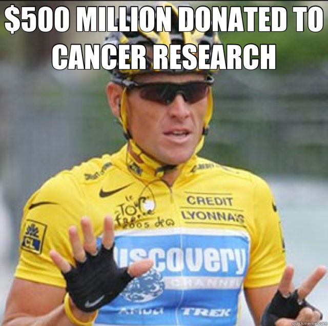 $500 MILLION DONATED TO CANCER RESEARCH   