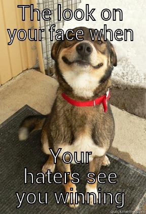 THE LOOK ON YOUR FACE WHEN YOUR HATERS SEE YOU WINNING Good Dog Greg