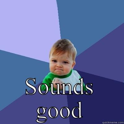  SOUNDS GOOD Success Kid