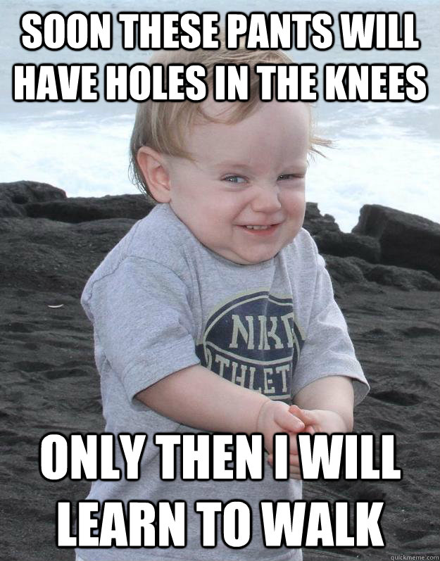 black pants with holes in knees