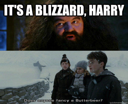 It's a blizzard, Harry  - It's a blizzard, Harry   Its a blizzard, Harry