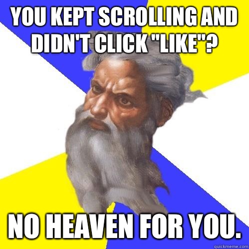 You kept scrolling and didn't click 