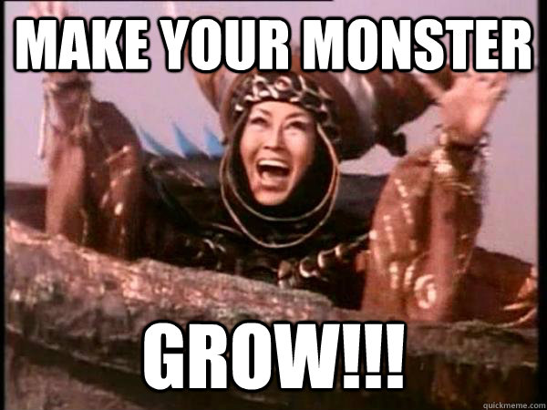 Make your monster grow!!! - Make your monster grow!!!  Excited Rita