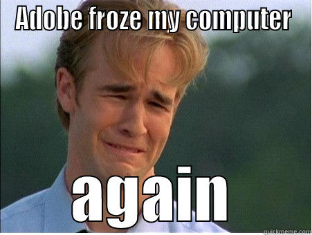 ADOBE FROZE MY COMPUTER AGAIN 1990s Problems