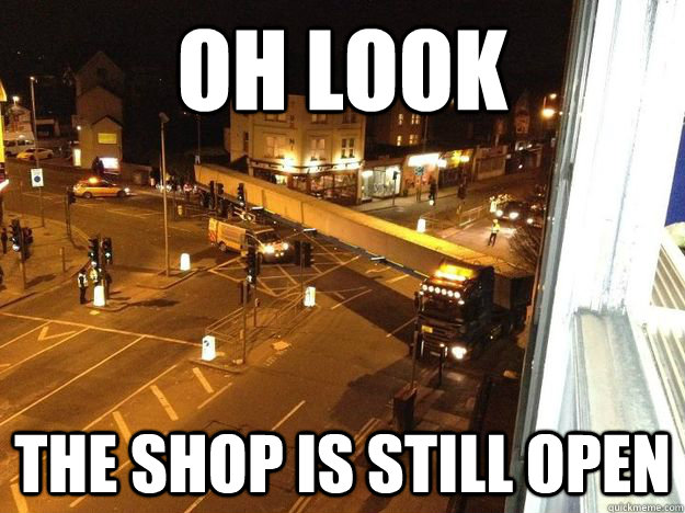 Oh look the shop is still open  Moms Dildo