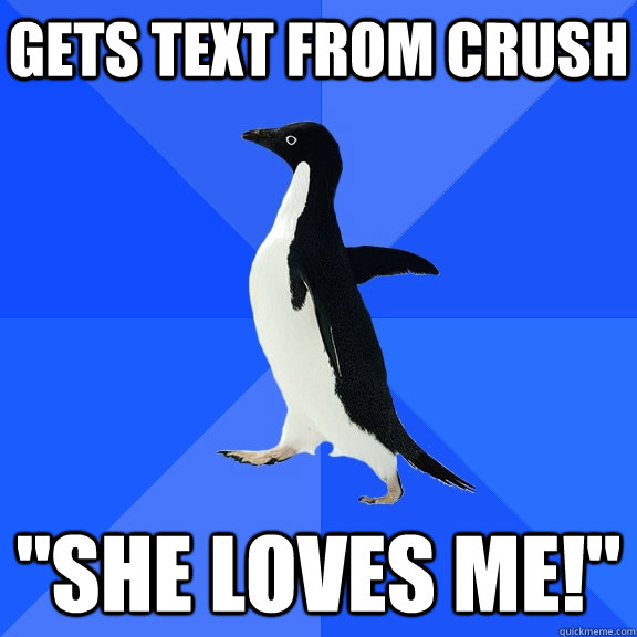 Gets text from crush 
