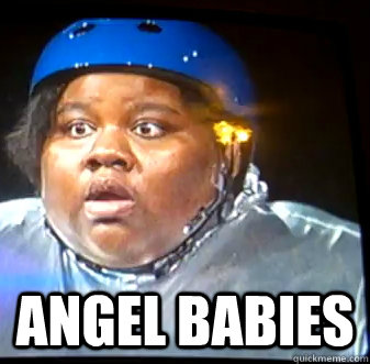  angel babies  Fat Black Lady