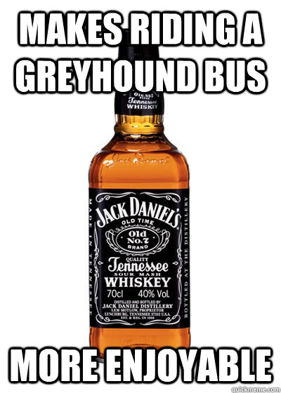 Makes riding a greyhound bus more enjoyable  