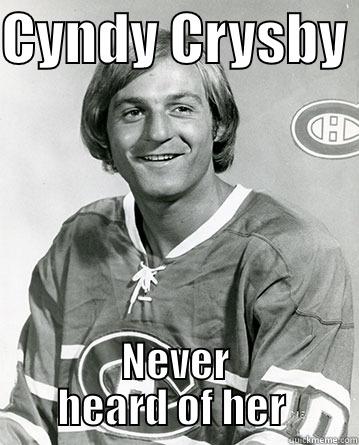 CYNDY CRYSBY  NEVER HEARD OF HER  Misc