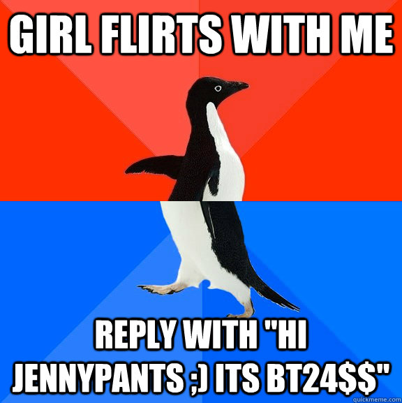 Girl flirts with me Reply with 