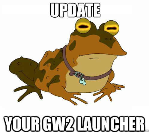 Update your Gw2 launcher  Hypnotoad