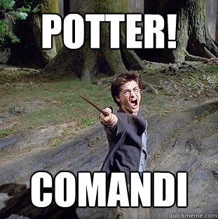 potter! comandi  Pissed off Harry