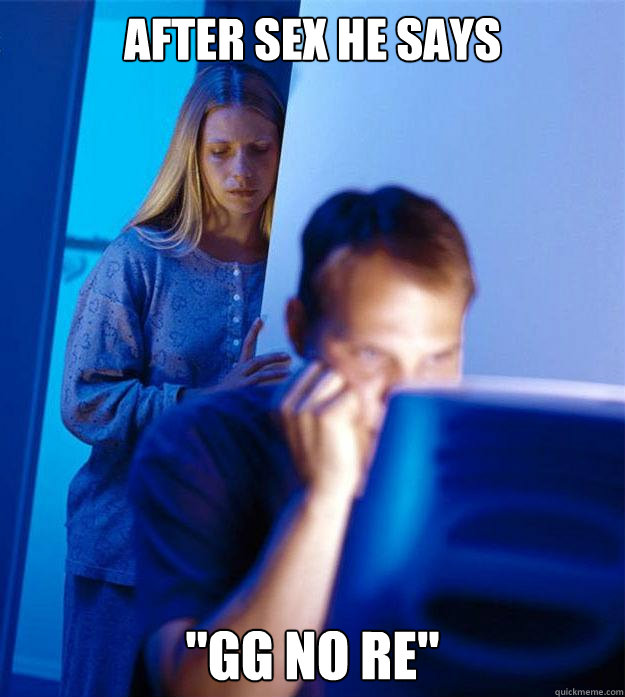 After sex he says 