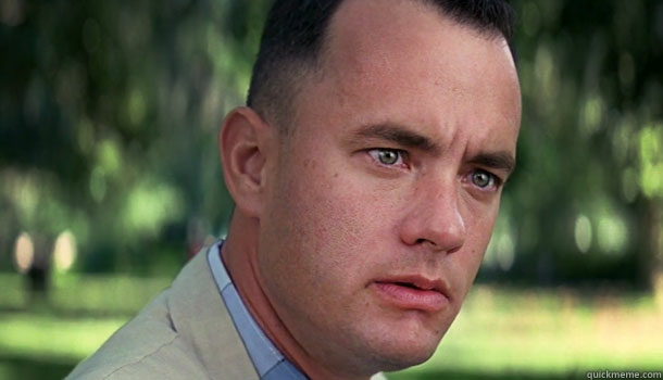 something bit me! -   Offensive Forrest Gump