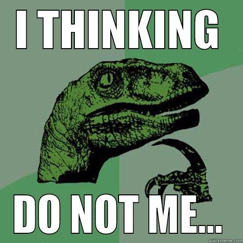 I THINKING DO NOT ME... Philosoraptor