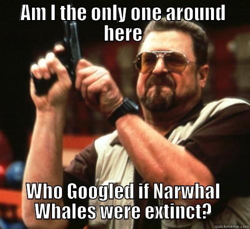 this could be it - AM I THE ONLY ONE AROUND HERE WHO GOOGLED IF NARWHAL WHALES WERE EXTINCT? Am I The Only One Around Here