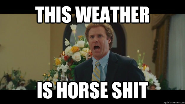 This weather is horse shit - This weather is horse shit  Step Brothers Horse Shit