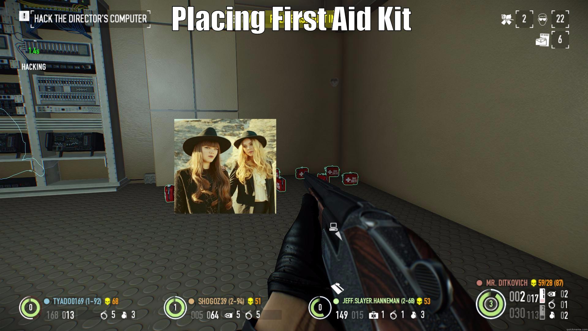 PLACING FIRST AID KIT  Misc