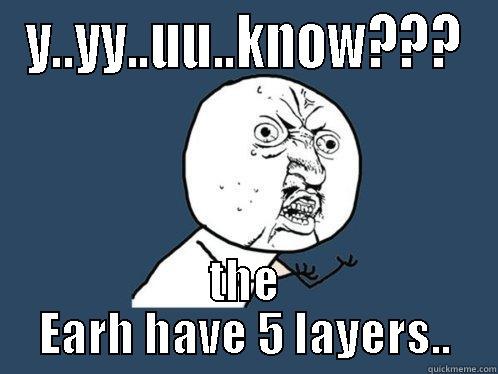 Y..YY..UU..KNOW??? THE EARH HAVE 5 LAYERS.. Y U No