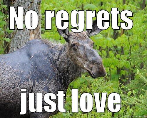 NO REGRETS JUST LOVE Misc